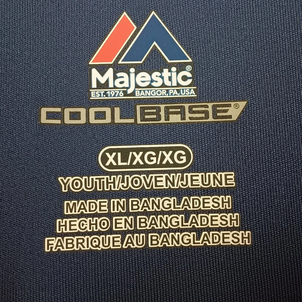 Majestic Atlanta Braves Youth XL Baseball Jersey Number 7 Cool‎ Base